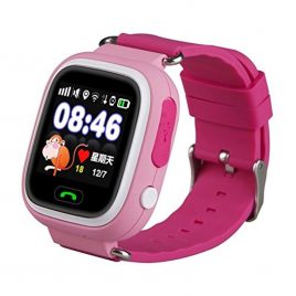 SQ90 pink gyermek GPS nyomkövető óra érintő kijelzővel